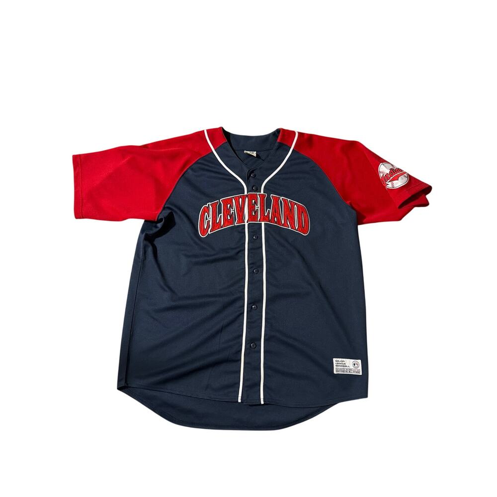 Men’s Vintage Cleveland Indians jersey button up